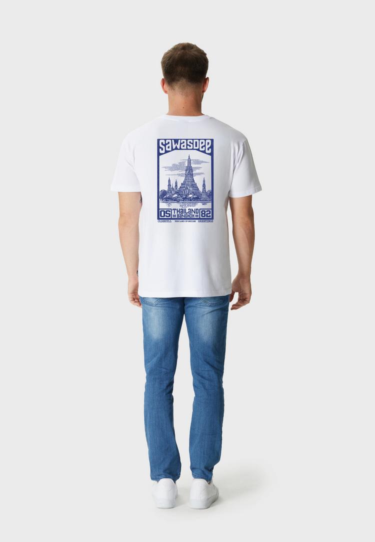 OLDSKULL OLDSKULL Asian Sawadtee Printshirt Herren - White - 3 | SportScheck
