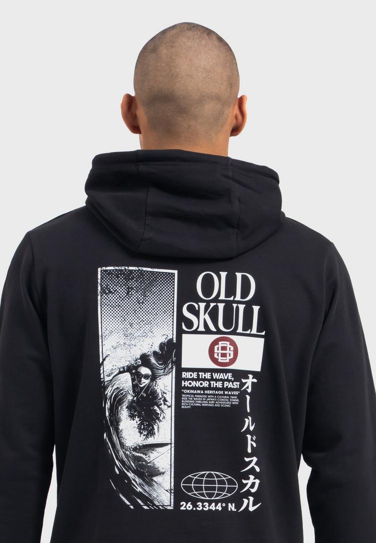 OLDSKULL OLDSKULL Asian Lotus Surf Logo Graphic Hoodie - Black - 0 | SportScheck