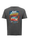 OLDSKULL Retro Roadtrip Logo Graphic Printshirt - Dark Grey