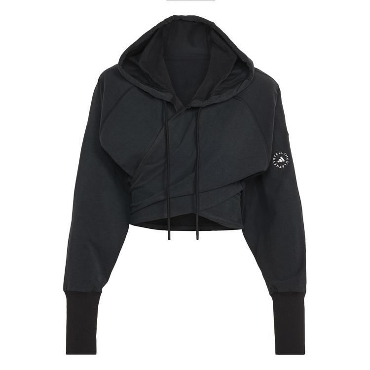 adidas adidas adidas by Stella McCartney Wrap Hoodie Hoodie Damen - Black - 0 | SportScheck