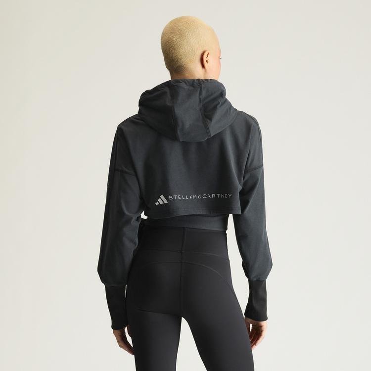 adidas adidas adidas by Stella McCartney Wrap Hoodie Hoodie Damen - Black - 1 | SportScheck