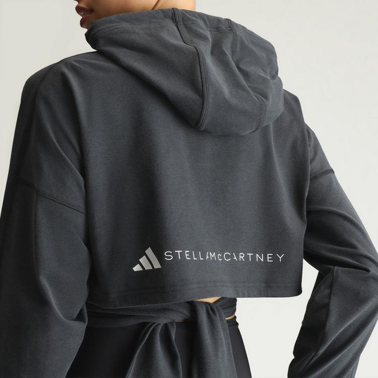 adidas adidas adidas by Stella McCartney Wrap Hoodie Hoodie Damen - Black - 1 | SportScheck