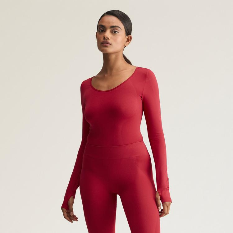 adidas adidas adidas by Stella McCartney Yoga-Body, Bodysuit Damen - Soft Carmine - 0 | SportScheck