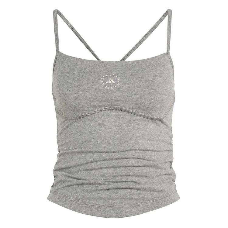 adidas adidas adidas by Stella McCartney Studio Croptop Damen - Core Heather - 0 | SportScheck