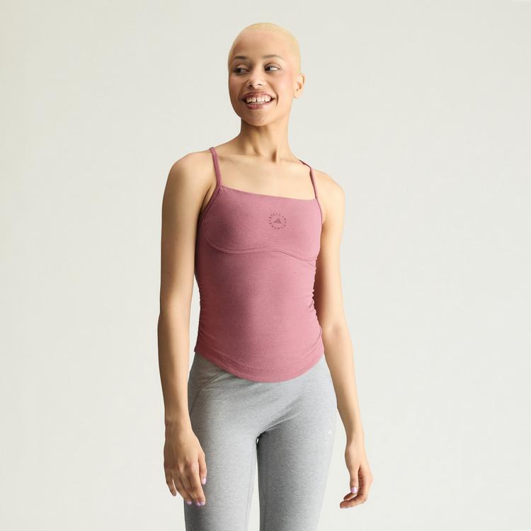 adidas adidas adidas by Stella McCartney Studio Croptop Damen - Core Heather - 0 | SportScheck