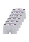 FILA BOXERSHORTS 6ER-PACK Unterhose Herren - Grey