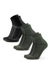 DANISH ENDURANCE Long Distance Quarter Socken - black olive