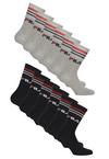 FILA Logo Socken - Black-Grey