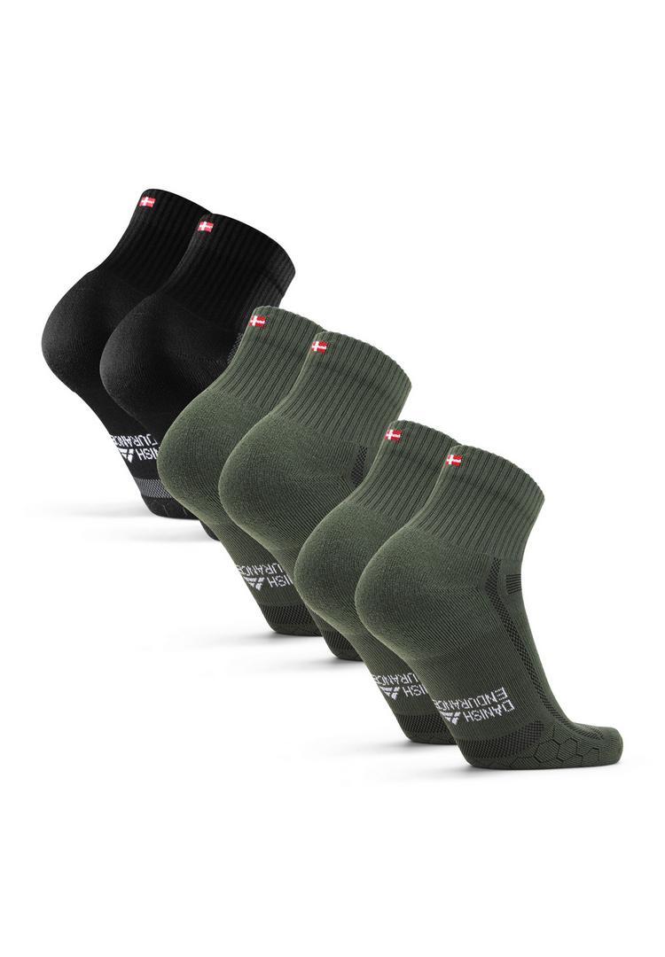 DANISH ENDURANCE DANISH ENDURANCE Long Distance Quarter Socken - black olive - 0 | SportScheck