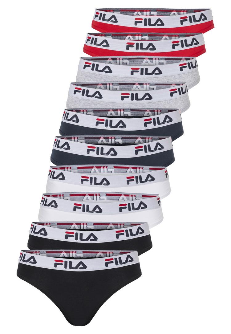 FILA FILA Logo Funktionsunterhose Damen - Black-White-Navy-Grey-Red - 0 | SportScheck