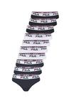 FILA Logo Unterhose Damen - Black-White-Navy