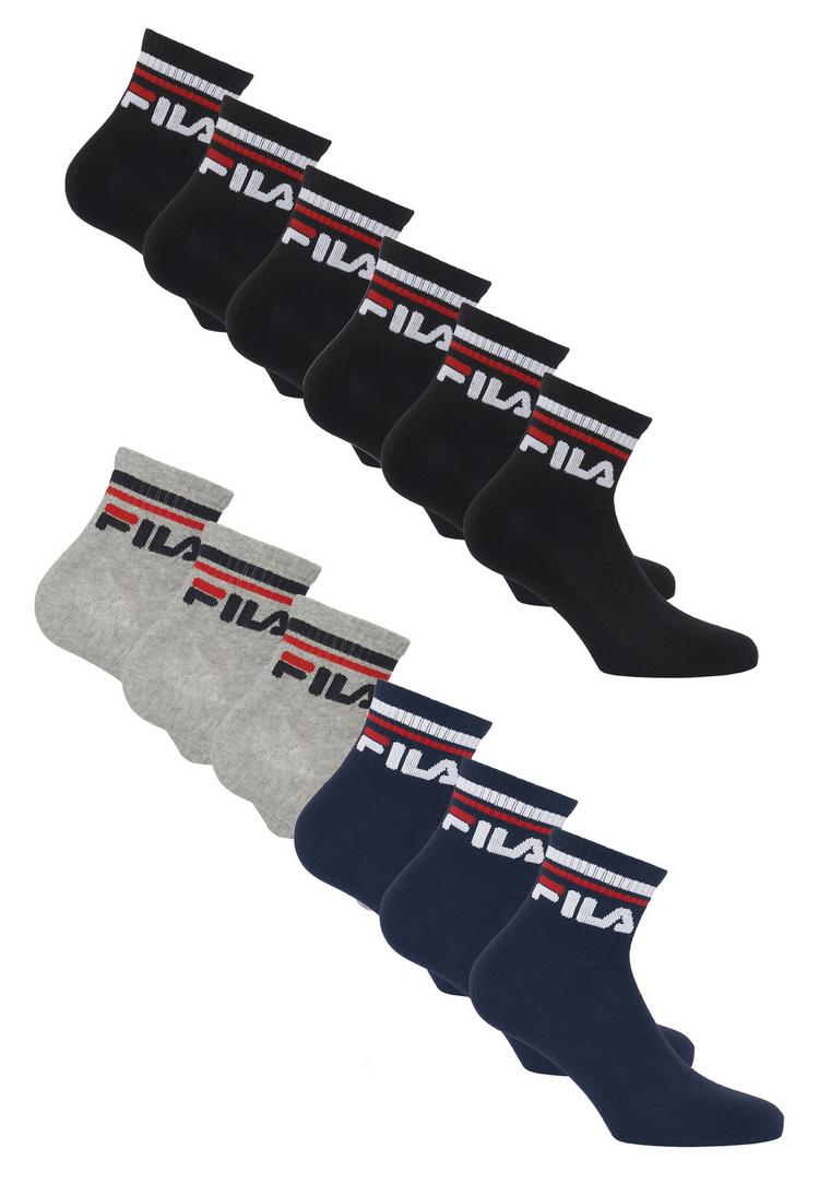FILA FILA Logo Socken - Black-Grey-Navy - 0 | SportScheck