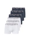 FILA BOXERSHORTS 6ER-PACK Unterhose Herren - White-Navy