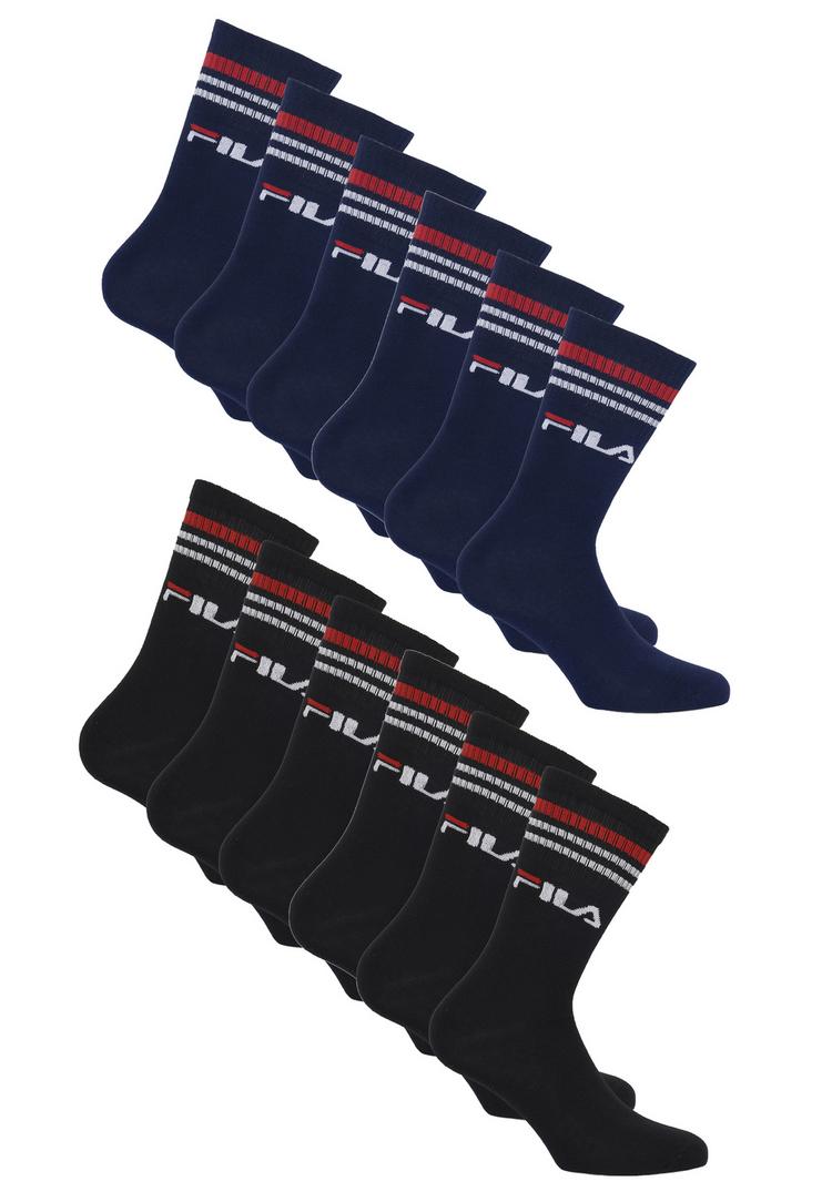 FILA FILA Logo Socken - Black-Navy - 0 | SportScheck