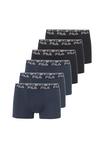 FILA BOXERSHORTS 6ER-PACK Unterhose Herren - Black-Navy