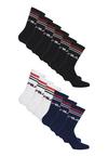FILA Logo Socken - Black-White-Navy