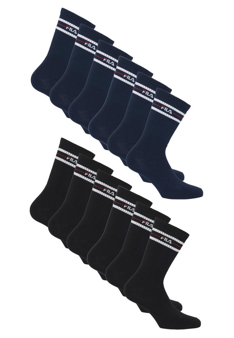 FILA FILA Logo Socken - Black-Navy - 0 | SportScheck