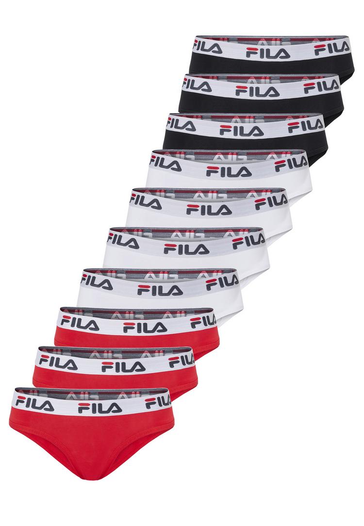 FILA FILA Logo Funktionsunterhose Damen - Black-White-Red - 0 | SportScheck