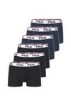 FILA BOXERSHORTS 6ER-PACK Unterhose Herren - Black-Navy