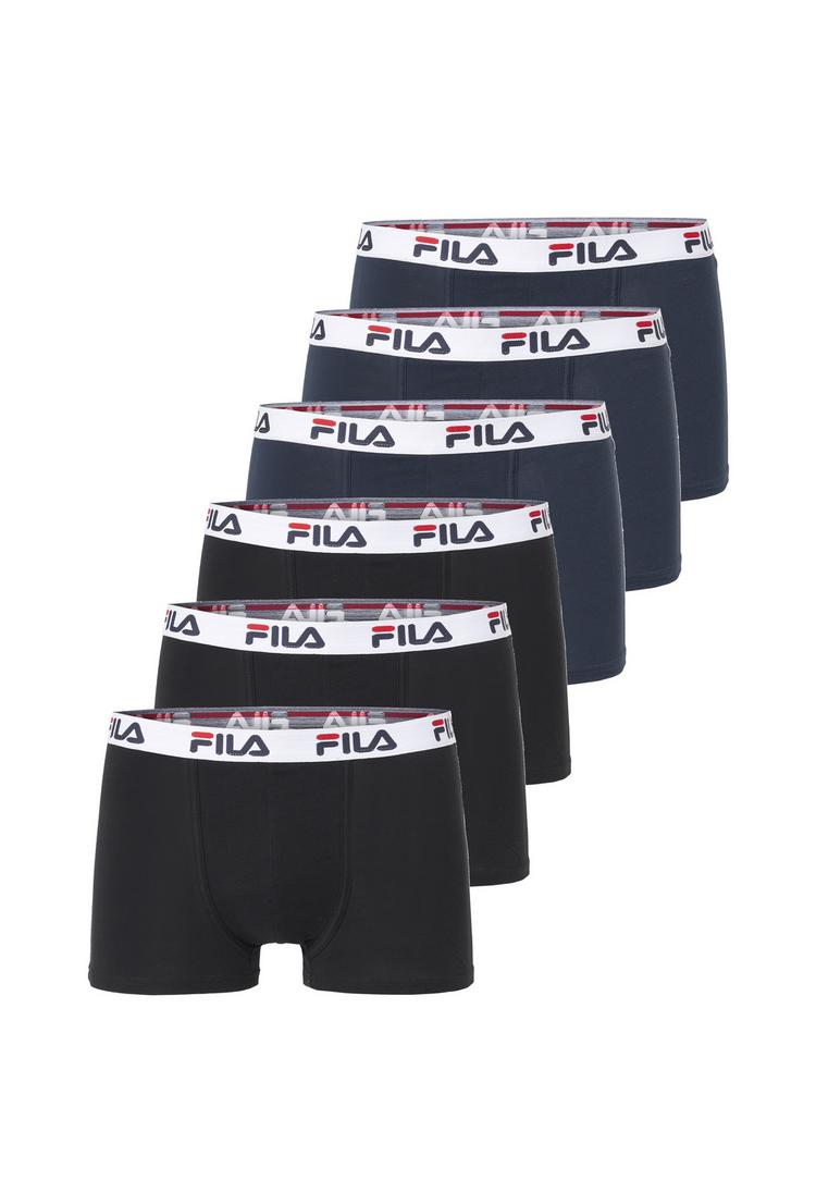 FILA FILA BOXERSHORTS 6ER-PACK Unterhose Herren - Black-Navy - 0 | SportScheck