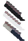 FILA Logo Socken - Black-White-Navy-Grey