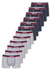 FILA 12er-Pack Unterhose Herren - Navy-Grey