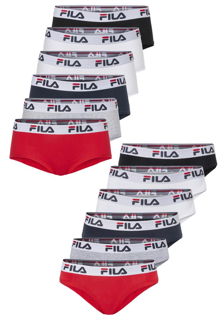 FILA FILA Logo Funktionsunterhose Damen - BLACK WHITE NAVY GREY RED - 0 | SportScheck