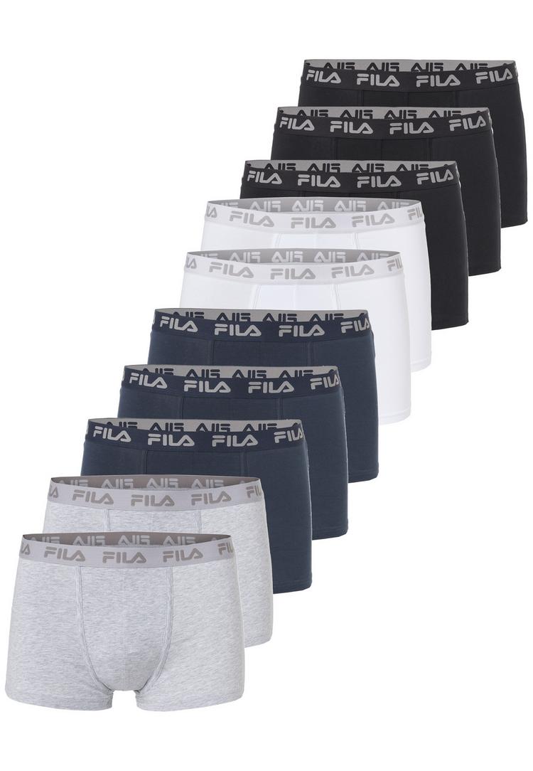 FILA FILA 10er-Pack Unterhose Herren - Black-White-Navy-Grey - 0 | SportScheck