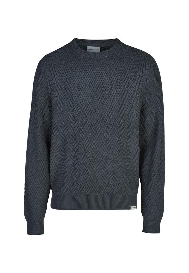 Cleptomanicx Cleptomanicx Criss Cross Strickpullover Herren - Urban Gray - 0 | SportScheck