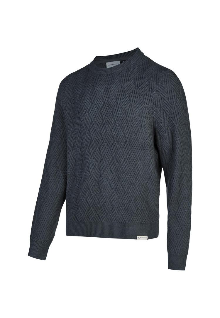 Cleptomanicx Cleptomanicx Criss Cross Strickpullover Herren - Urban Gray - 0 | SportScheck