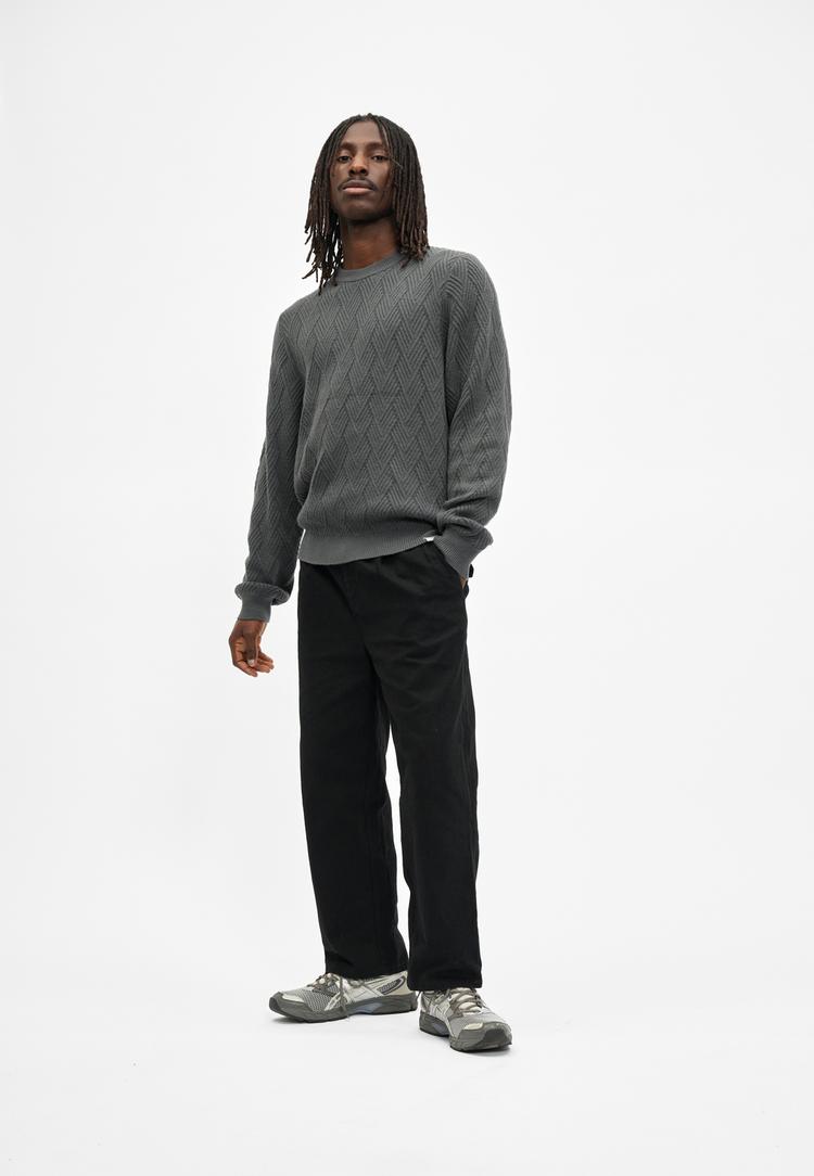 Cleptomanicx Cleptomanicx Criss Cross Strickpullover Herren - Urban Gray - 0 | SportScheck