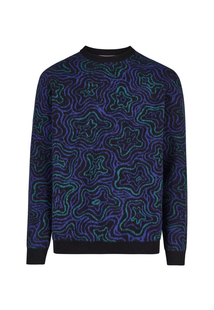Cleptomanicx Cleptomanicx Scribbles Strickpullover Herren - Black - 0 | SportScheck