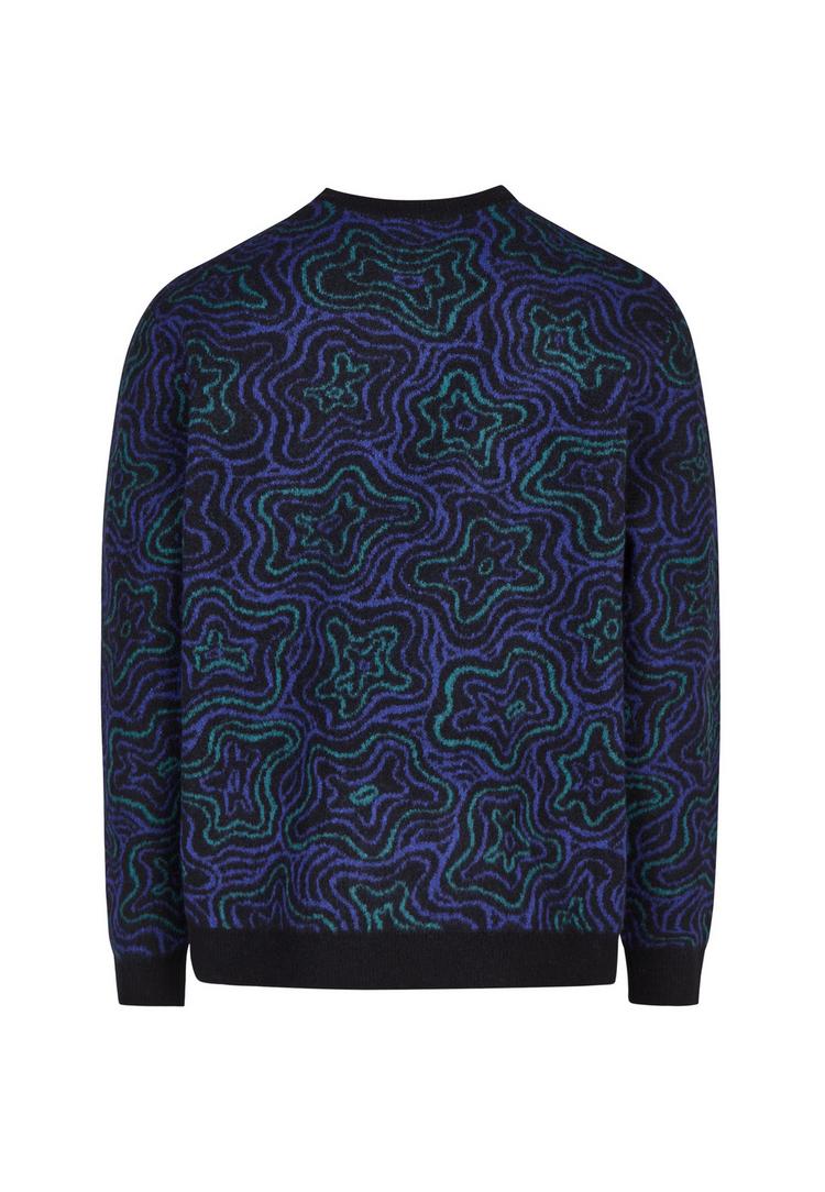 Cleptomanicx Cleptomanicx Scribbles Strickpullover Herren - Black - 1 | SportScheck