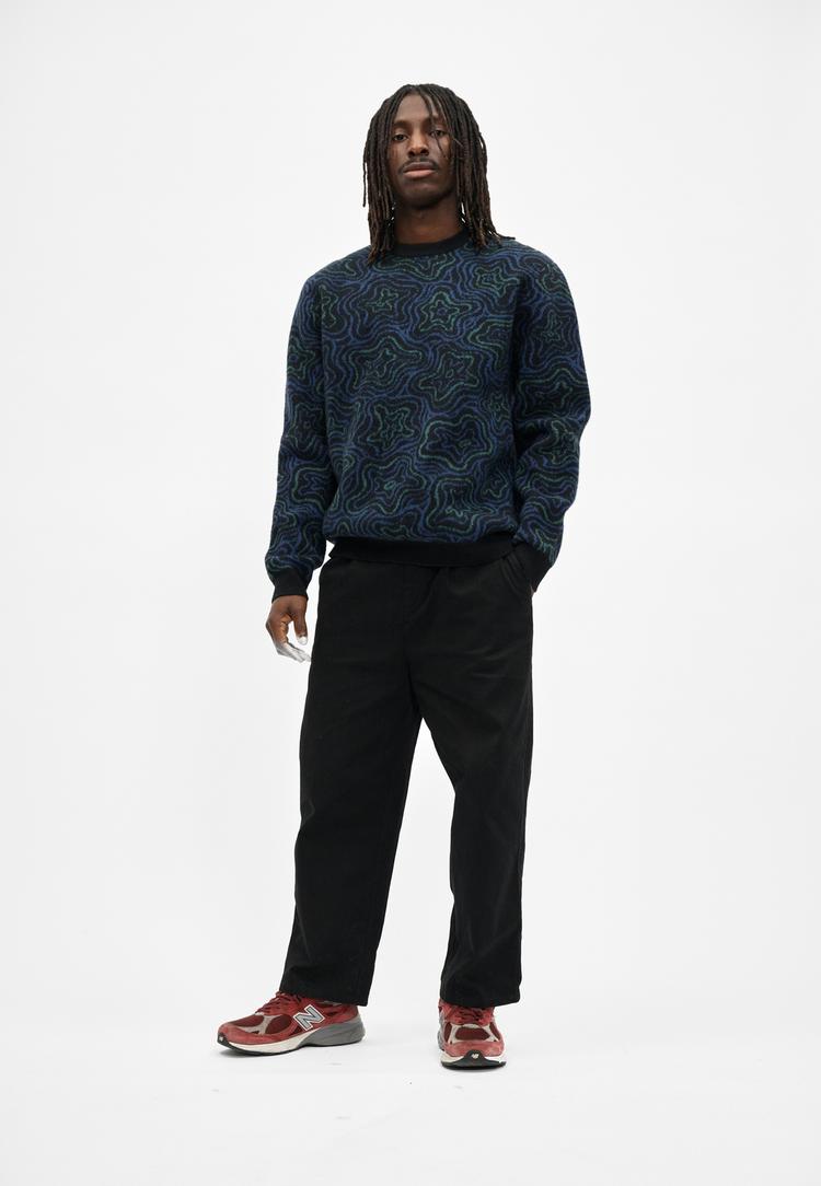Cleptomanicx Cleptomanicx Scribbles Strickpullover Herren - Black - 0 | SportScheck