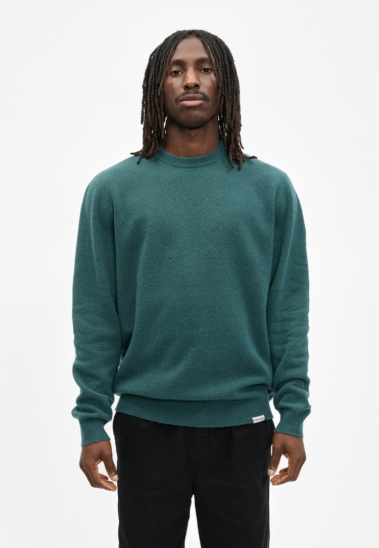 Cleptomanicx Cleptomanicx Soft Strickpullover Herren - Jasper Teal - 1 | SportScheck