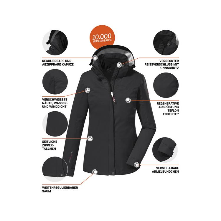 KILLTEC KILLTEC KOS 133 Softshelljacke Damen - Schwarz0110 - 9 | SportScheck