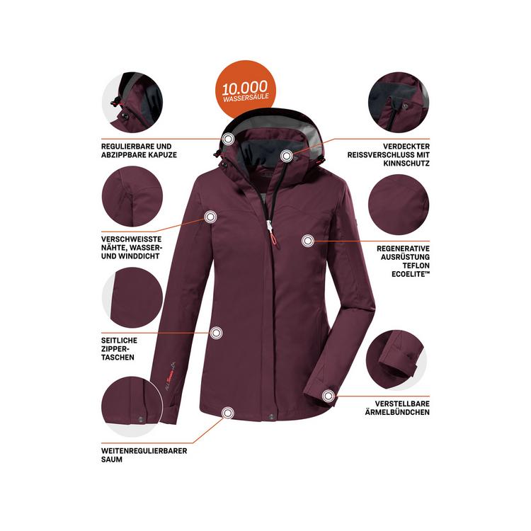 KILLTEC KILLTEC KOS 133 Softshelljacke Damen - Violett393 - 9 | SportScheck