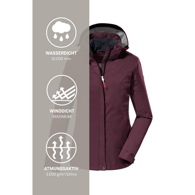 KILLTEC KILLTEC KOS 133 Softshelljacke Damen - Violett393 - 10 | SportScheck
