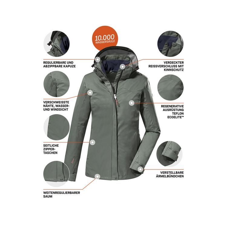 KILLTEC KILLTEC KOS 133 Softshelljacke Damen - Gr&uuml;n2044 - 9 | SportScheck