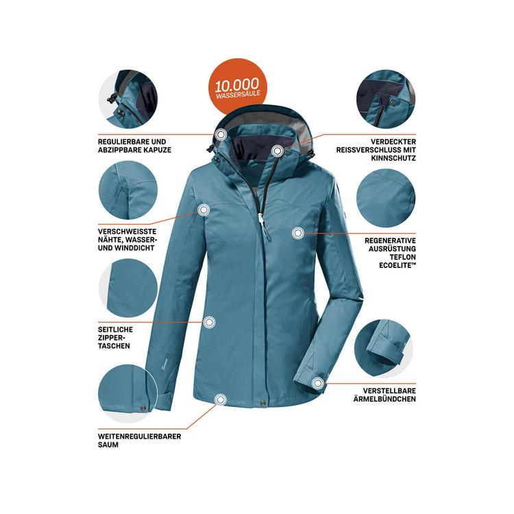 KILLTEC KILLTEC KOS 133 Softshelljacke Damen - Blau3058 - 9 | SportScheck
