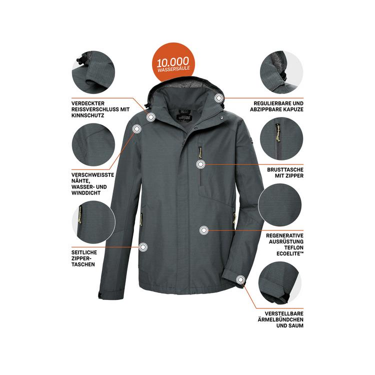 KILLTEC KILLTEC KOS 256 Funktionsjacke Herren - Gr&uuml;n208 - 3 | SportScheck