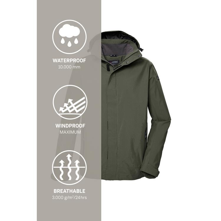 KILLTEC KILLTEC KOS 87 Funktionsjacke Herren - Oliv101 - 4 | SportScheck