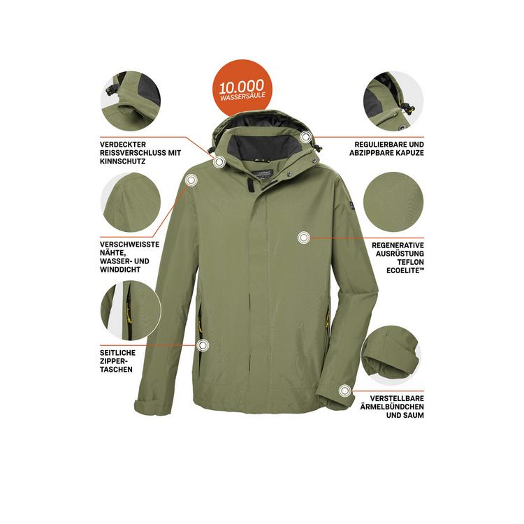 KILLTEC KILLTEC KOS 87 Funktionsjacke Herren - Gr&uuml;n2087 - 3 | SportScheck