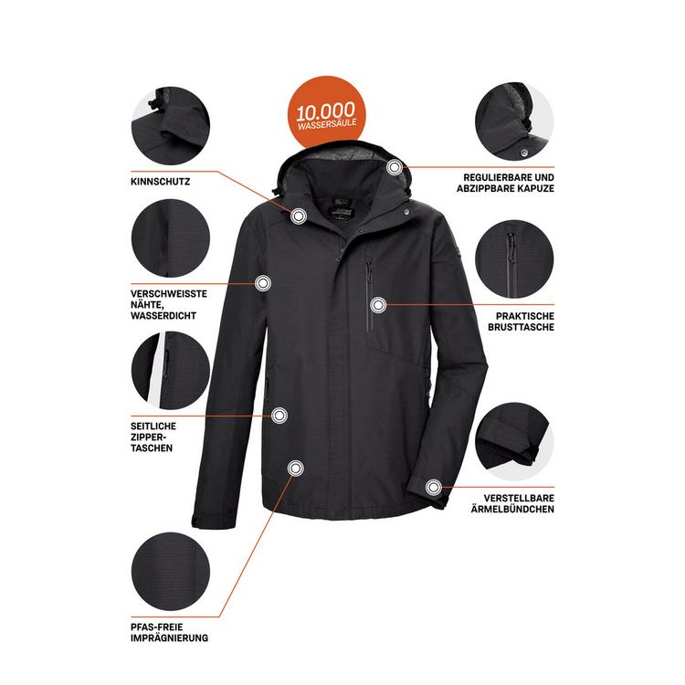 KILLTEC KILLTEC KOS 256 Funktionsjacke Herren - Grau0624 - 3 | SportScheck