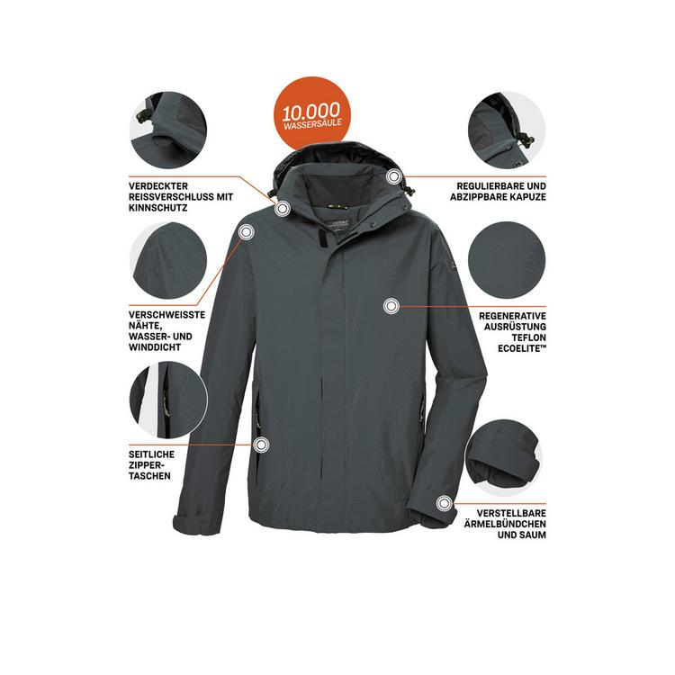 KILLTEC KILLTEC KOS 87 Funktionsjacke Herren - Gr&uuml;n208 - 3 | SportScheck