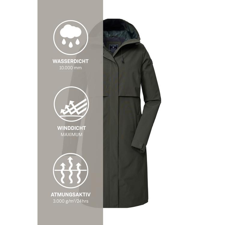 KILLTEC KILLTEC KOS 46 WMN PRK Softshelljacke Damen - Gr&uuml;n2085 - 4 | SportScheck