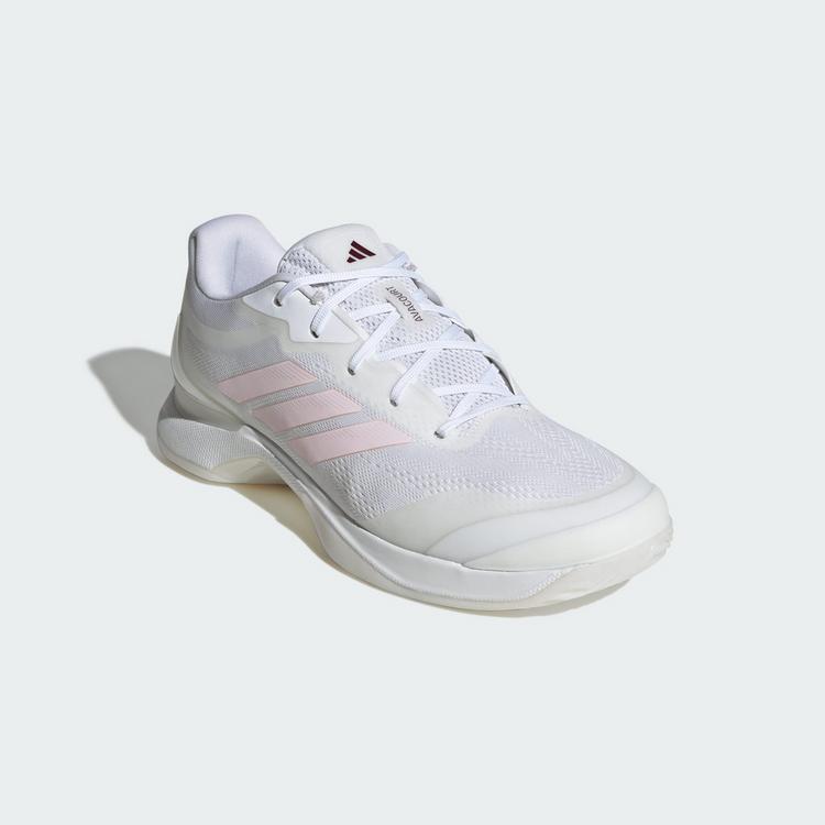 adidas adidas Avacourt 3 Tennisschuh Tennisschuhe Damen - Cloud White / Distilled Pink / Maroon - 3 | SportScheck