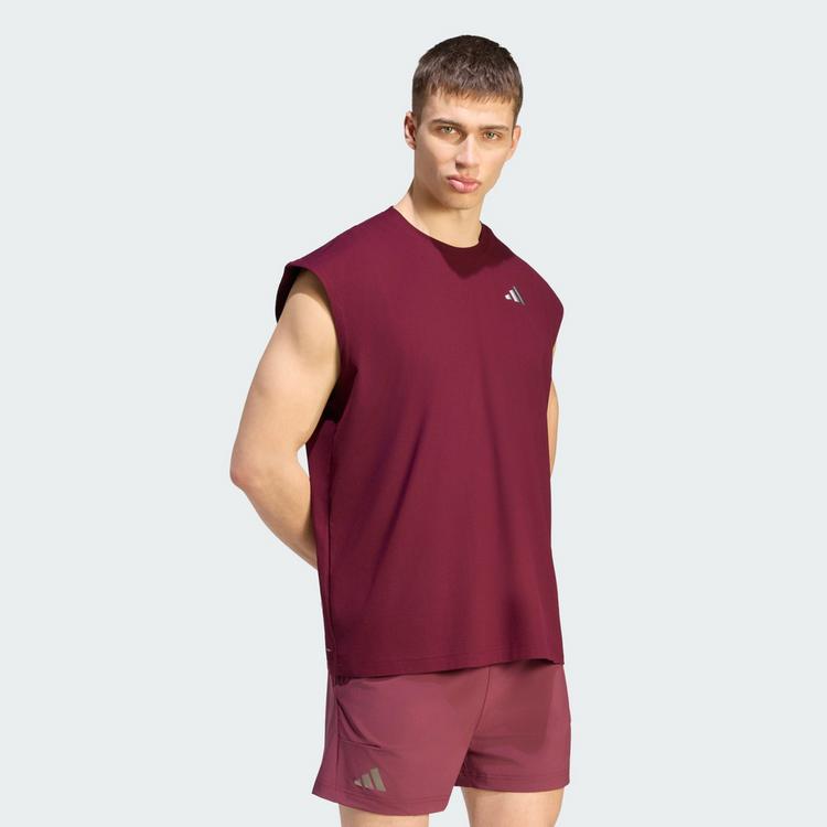 adidas adidas TENNIS CLIMACOOL+ OVERSIZE-T-SHIRT, Tanktop Herren - Maroon - 0 | SportScheck