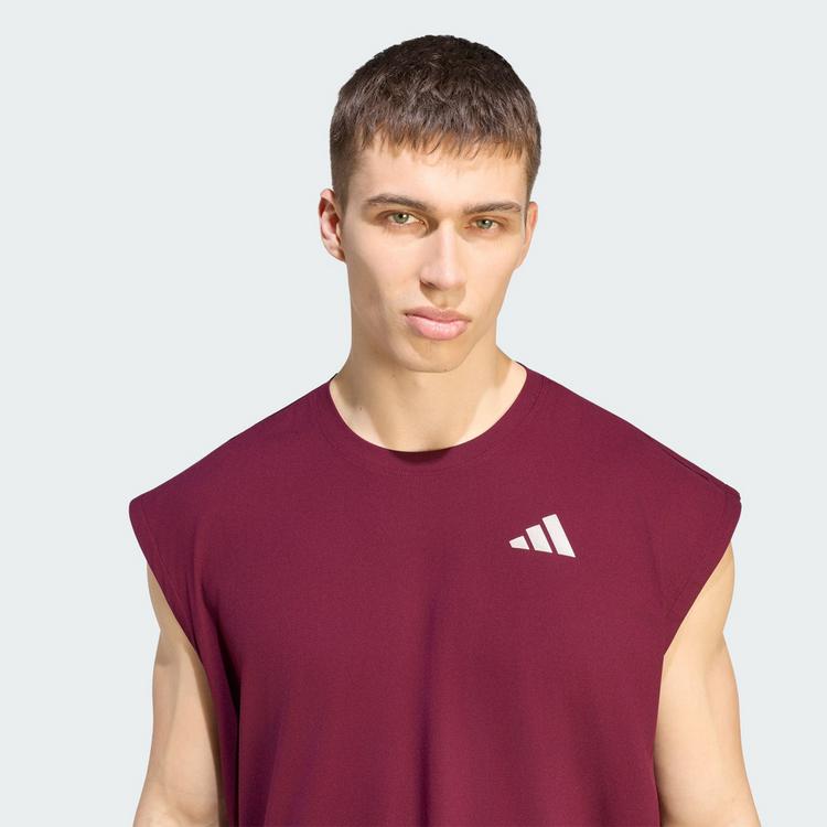 adidas adidas TENNIS CLIMACOOL+ OVERSIZE-T-SHIRT, Tanktop Herren - Maroon - 0 | SportScheck