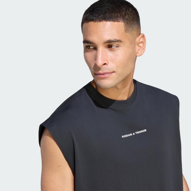adidas adidas TENNIS CULTURE T-SHIRT, GRAFIK Tanktop Herren - Black - 0 | SportScheck